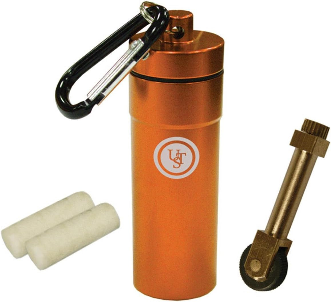 Stoke Kit with Micro Sparkwheel Fire Starter and Two Light-Me Tinder Pieces in the Waterproof Compact BASE Case Great for Camping, Backpacking, Outdoor Survival