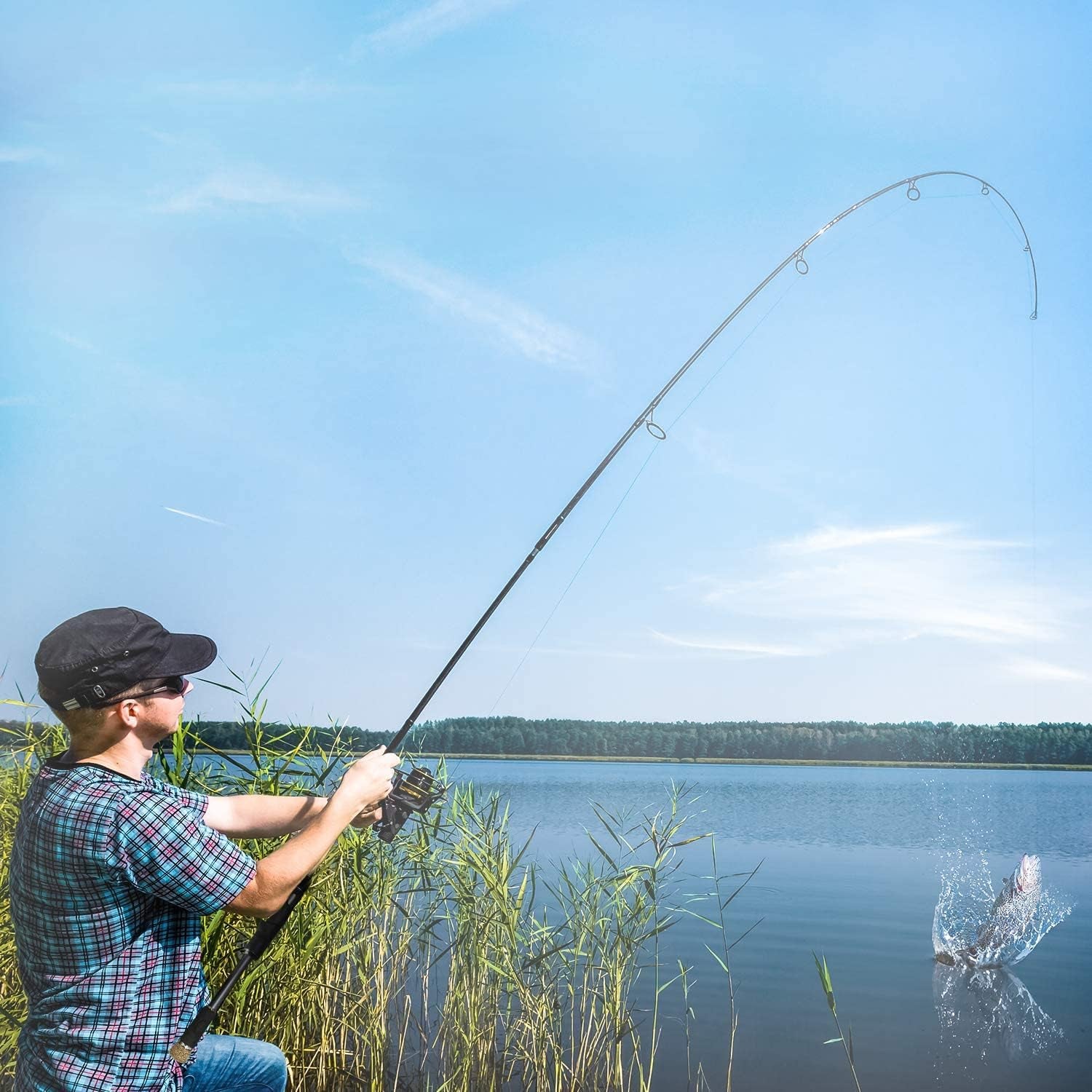 Sphera Fishing Rod, Ultra Light Fishing Spinning Rod, with Fuji Reel Seat, 30Ton Carbon Blanks Fishing Poles, Strong Sensitive Action Fishing Rods