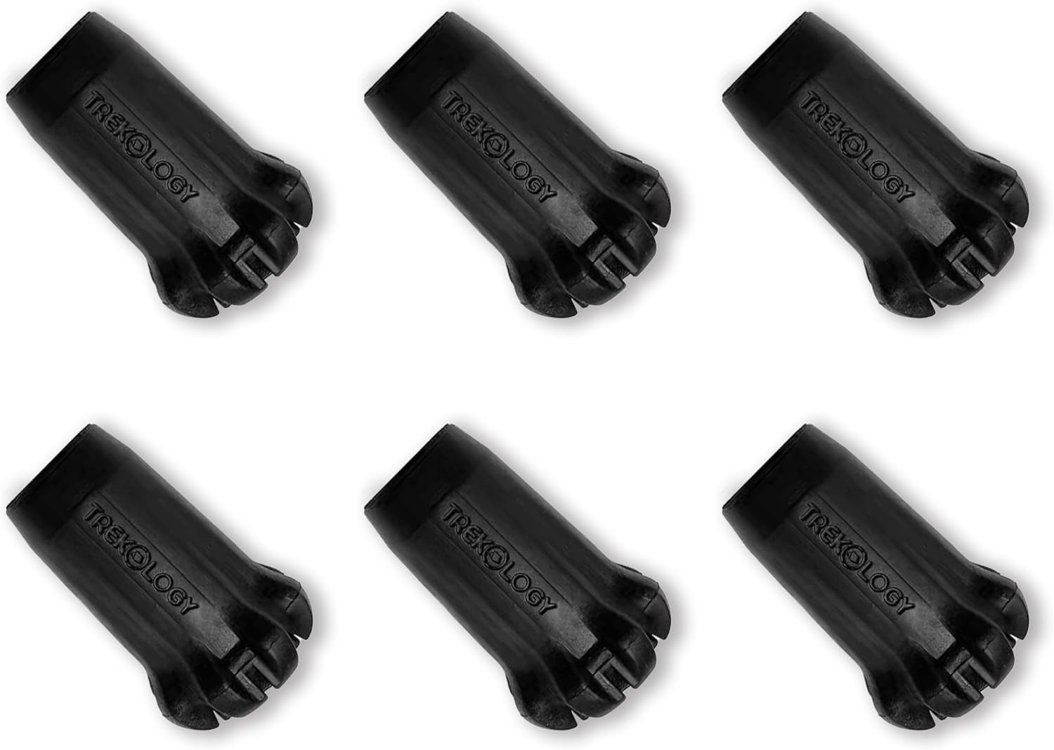 Black Trekking Pole Tips Replacement - Hiking/Walking Stick Tips for Walking Poles