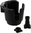 #311-BK Cup Holder with Rod Holder Post and Bulkhead Black