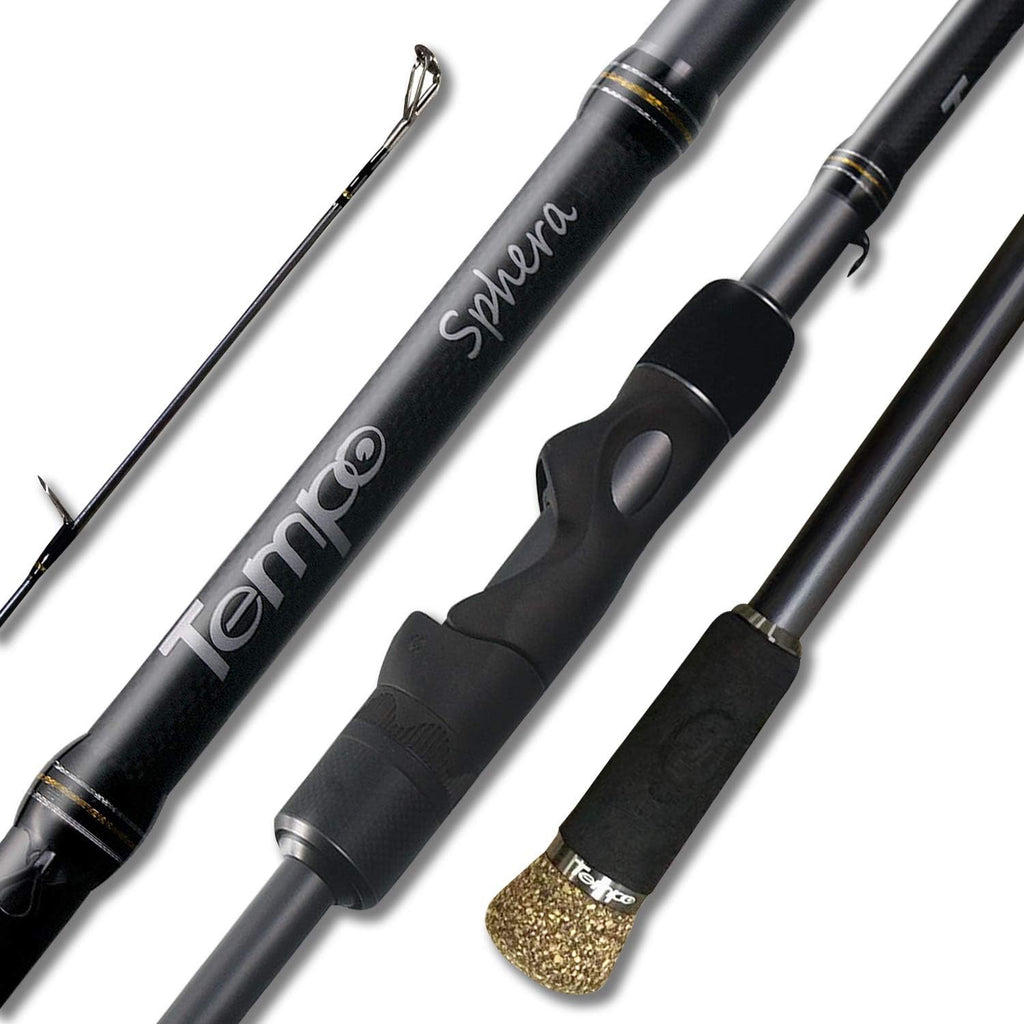 Sphera Fishing Rod, Ultra Light Fishing Spinning Rod, with Fuji Reel Seat, 30Ton Carbon Blanks Fishing Poles, Strong Sensitive Action Fishing Rods