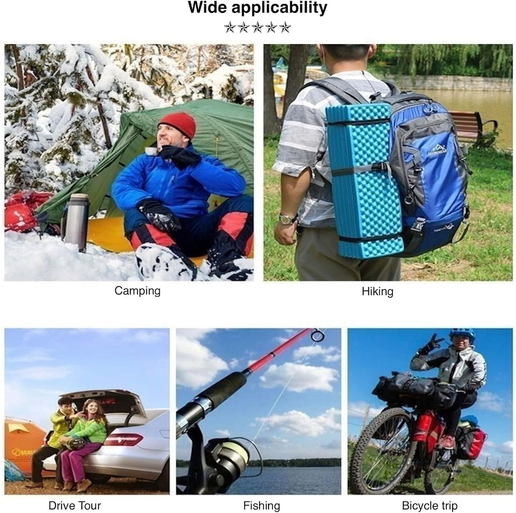 Foam Camping Pads(2 Packs) for Hiking、Camping、Sleeping, Foldable Closed Cell Foam Camping Mattress, Waterproof & Ultralight